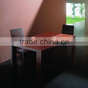 Modern dining table set solid wood legs