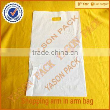 Hot seller plastic Die Cut Plastic Handle Shopping PE Bag