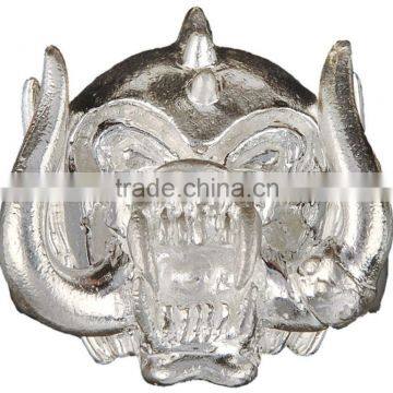 Platinum Biker Ring