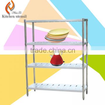 Industrial commercial SS kitchen storage shelf or rack in hotel restaurant stable frame 2015 hot sale