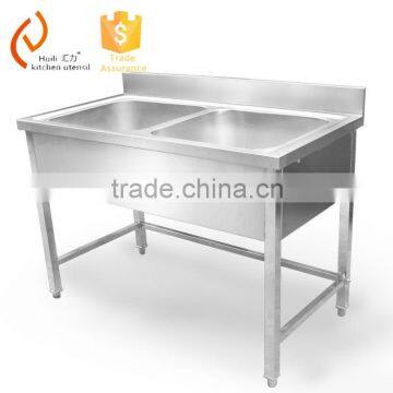 stainless steel double bowl kitchen sink without faucet