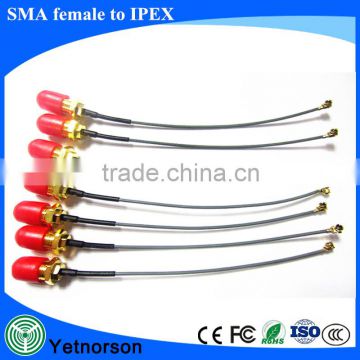 SMA Female Bulkhead to U. Fl 1.13 Pigtail Cable