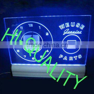 Clock acrylic box/ Acrylic light sign box