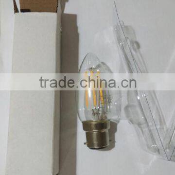 B22 2w 4w 2700k CE ROHS 360 Degree Led Candle Filament Bulb 100-110lm/w photo-2