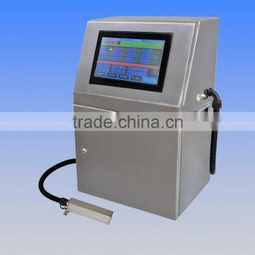 Easy operation touch screen ink jet bottle date printing machine