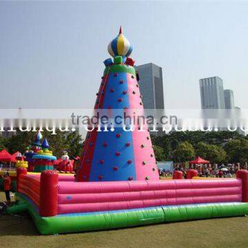 giant inflatable rock climbing wall for commercial use