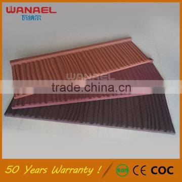 Free Sample Best Quality Colorful Red India Flat Metal Stone Coated Roof Tile                        
                                                Quality Choice