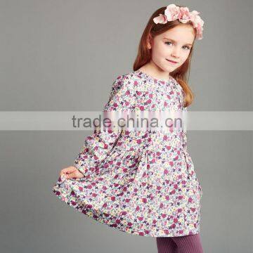 DK0074 dave bella 2015 autumn fashion printed princess dress kids ethnic dress girls clothes girls dress fairy dress