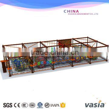 Indoor high adventure play equipment indoor obstcle rope coures with climbing wall                        
                                                                                Supplier's Choice