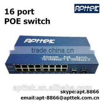 16 port gigabit poe switch factory