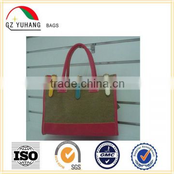 Fashion ladies jute handbag