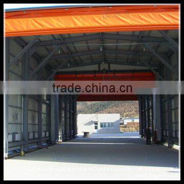 Industrial pvc electric control rapid speed folding stacking doors