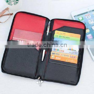 Genuine Leather ID Wallet Clutch Checkbook Wallet Credit Cards Holder photo-4