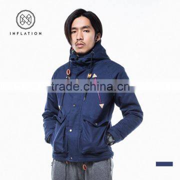 Blue Color Men Cotton Cheap Winter Jackets