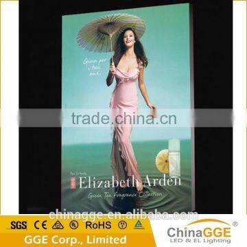 Wholesale slim backlit frameless fabric light box with led for outdoor trade show