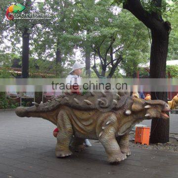 Children theme park rides/walking robotic rides/animatronic dinosaur rides