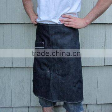 Custom high quality half apron denim