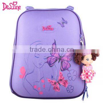 Lovely girls school backpack child beautiful princess school bag