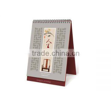 Exquisite Cloth Frame Openwork Carving Desk Calendar photo-3