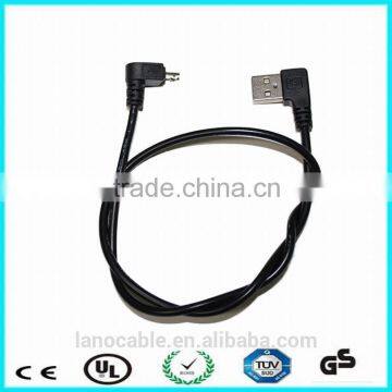 Custom Right Angle 24awg 2c Usb Charging Cable
