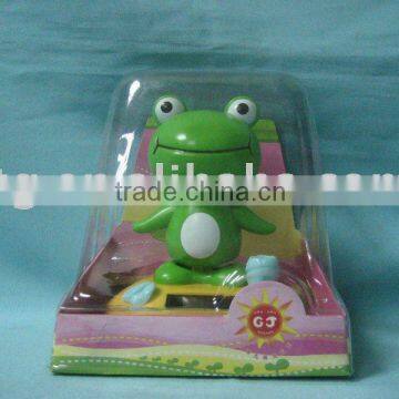 frog solar toy