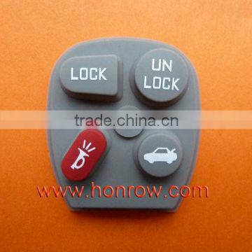 GM 3+1 Button Rubber Key Pad,GM blank key auto key shell