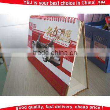 2016 table calendar/wholesale desk calendar printing with notebook