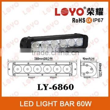 Best Auto Electrical System LED Offroad Light Bar 60w Off Road Led Light Bar For Trucks