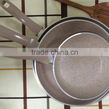 High quality forged aluminum marble coating fry pan