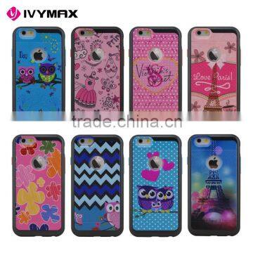 Wholesale hybrid printed colorful TPU mobile phone case for iphone 6s