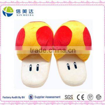 Winter Warm Plush Mushroom Stuffed Slippers