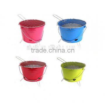 Children camping BBQ grill Bucket BBQ charcoal grill