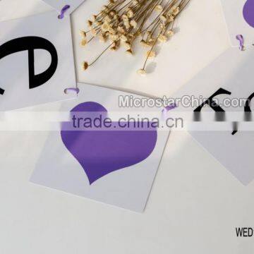 Wedding Supplies Purple BRIDE TO BE Banner Vintage Wedding Bunting Flags Party Decoration Garland Paper Photo Booth Props Supplier's Choice photo-3