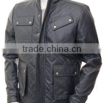 custom wholesale cheap fashion man leather jacket for men