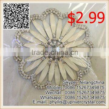 Wedding Dress Belt Flower Rhinestone Applique Garment Accessories For Sale