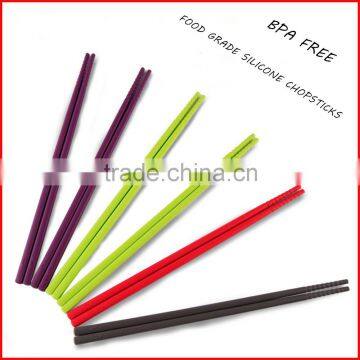 Fashion Silicone Chopsticks With Rest For Promotion Gift