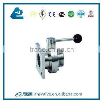 Sanitary Single-flanged Single Thread Butterfly Valve photo-3