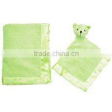 Nice & cute baby blanket with toy for promotion