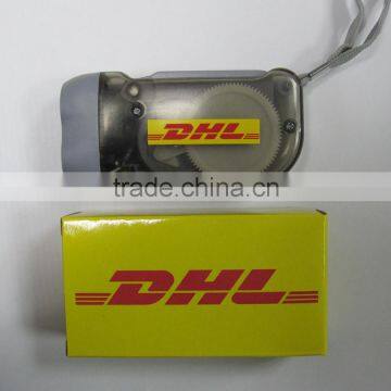 HEYU plastic 2 led dynamo torch for promotion