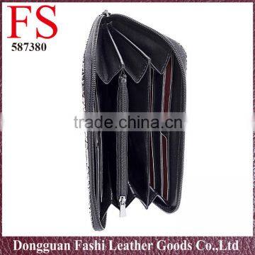 Wholesale Long High Quality Snacke Skin pu Leather Women Wallet Made in China photo-3