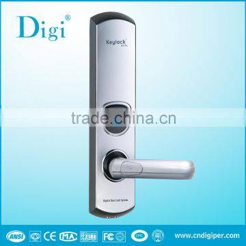 Hot selling (6600-93 ) Golden Left handle hotel Card lock with rf card and Mechanical key