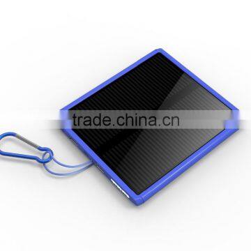 1.5w 10000mah waterproof ultra-thin Flying Saucer solar power bank