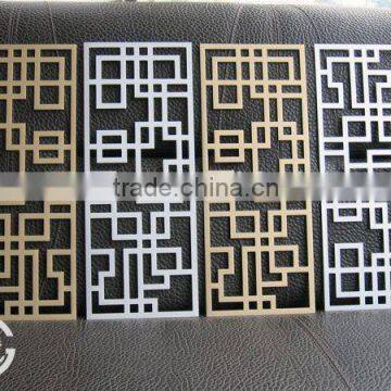 Decorative perforated metal panel