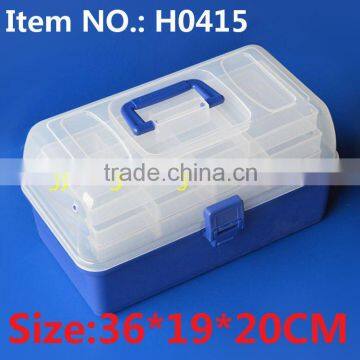 H0415 H0415A 36*19*20CM Two Style Plastic Box Fishing Box carp fishing rig box