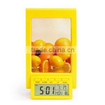 Digital clock with photo frame,Calendar ,Time , Temperature clock,Snooze and Alarm clock