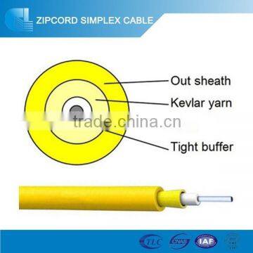 Single tight buffer fiber PVC/ LSZH jacket optical cable GJFJV