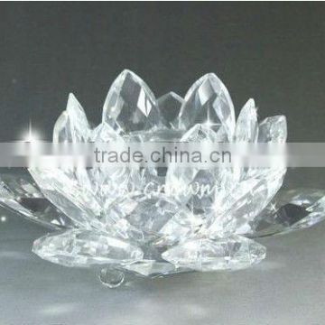 Good Clear Decorative Crystal Lotus For Marriage Wedding Invitation