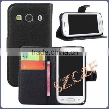 New arrival PU leather wallet phone case for samsung Galaxy ace style LTE G357