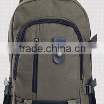 fashion canvas school backpack for men