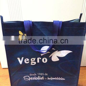 Customized pp laminated non woven carry bag in wenzhou